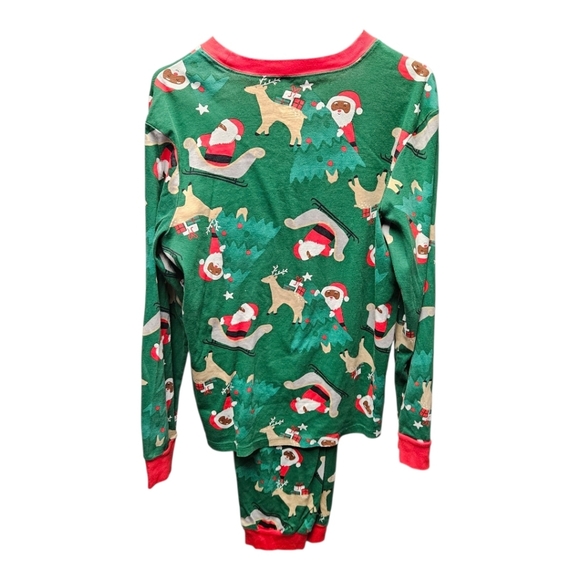 Carter's Adult Green Pajamas with Santa and Reindeer - Picture 3 of 3